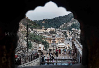 View of city from window of Monkey temple.