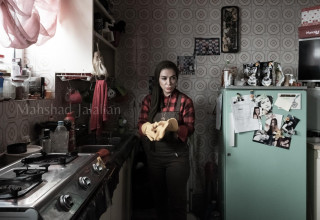 Samaneh does all the work related to his engine by himself.