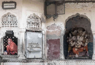 woman who lives in temple for years.