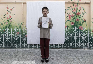 Samir Abdolkhaligh, who is 14 years old moved 3 months ago from Kabul. He studied at grade 6 however he is going to study at grade 4 in Iran.