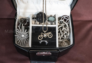 Her house is full of common symbols of the feminine tendency.