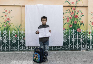 Aliasghar zirangi 9-year-old moved 8 months ago from Mazaresharif, Afghanistan.