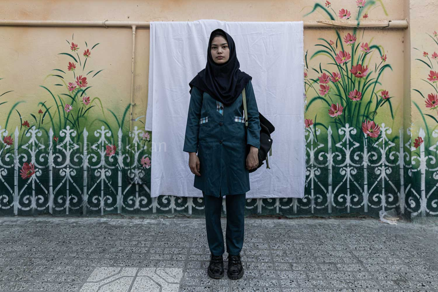Masoumeh Moradi 15-year-old moved 10 months ago from Balkh, Afghanistan. She studied at grade 8 however she is going to study at grade 6.