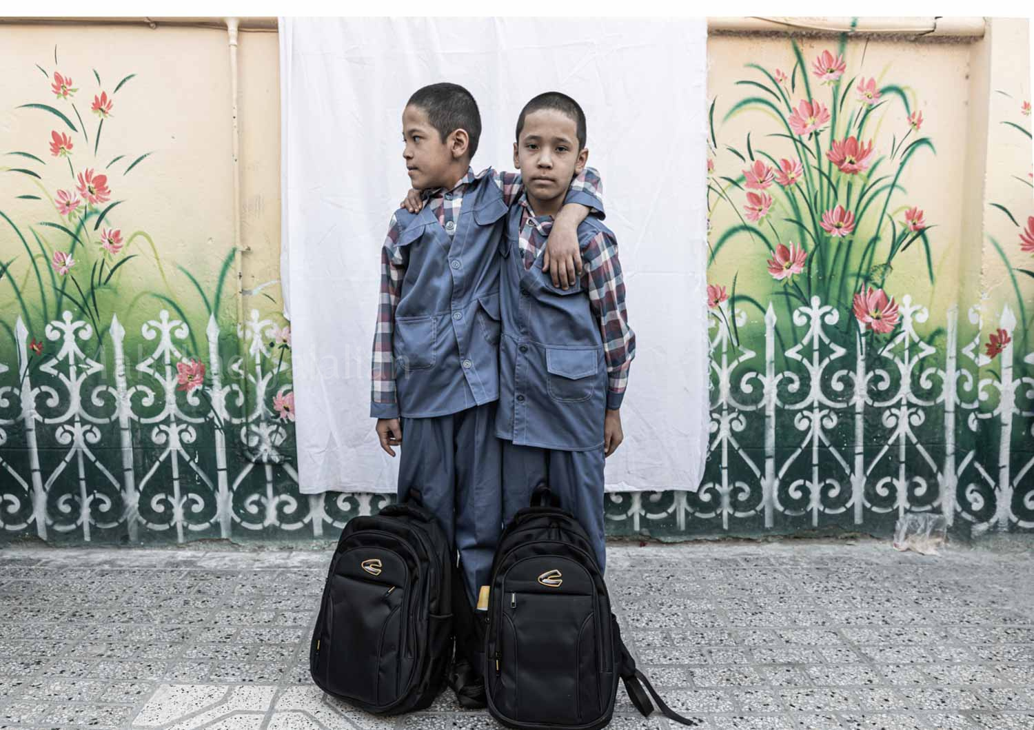 Aliasghar 10-yeaar-old and Mohammadfayaz 8-year-old moved 7 months ago from dashtbarchi, Kabul, Afghanistan.
