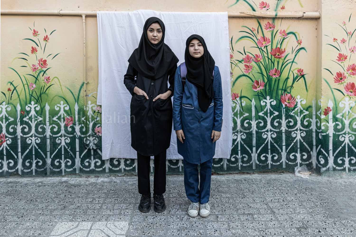 Nora 10-year-old and Zahra 17-year-old moved 4 months from Dashtbarchi at Kabul, Afghanistan.
