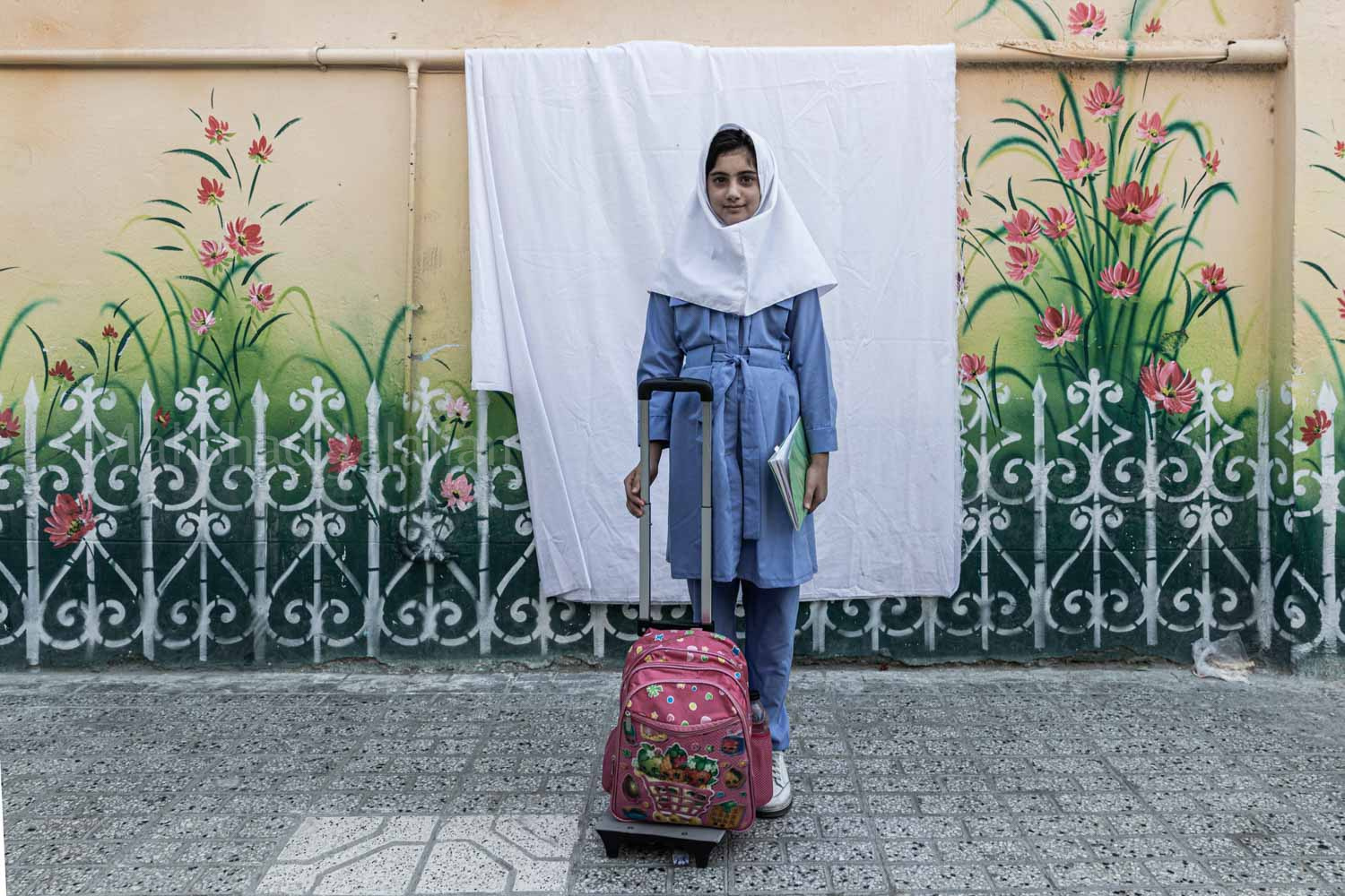 Asyeh Yasini 10-year-old moved 5 months ago from Herat, Afghanistan.
